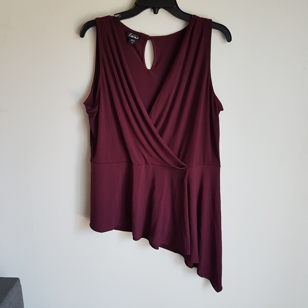 5/25 asymmetrical peplum top